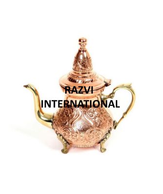 TEA KETTLE
Item Code : SR 2418
Finish: Polished
Material: Copper & Brass
Keywords: TEA KETTLE