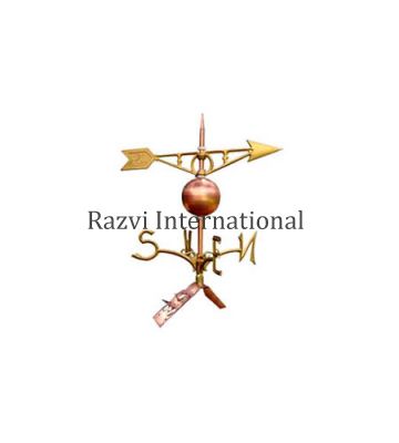 COPPER WEATHERVANE
Item Code: A 495
Finish: Polished
Material: Copper & Brass
Keywords: COPPER WEATHERVANE