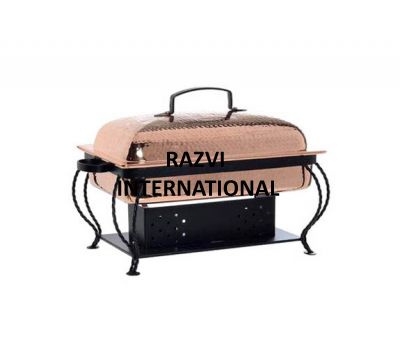 RECTANGULAR CHAFING DISH
Item Code : SR 2676
Finish: Polished
Material: Copper & Iron
Keywords: RECTANGULAR CHAFING DISH