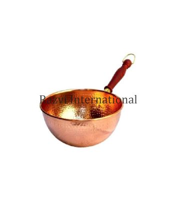 COPPER PAN
Item Code: SR 699
Finish: Polished
Material: Copper & Wood
Keywords: COPPER PAN