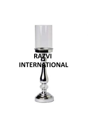 CANDLE HOLDER
Item Code: A 1922
Finish: Nickel
Material: Aluminium & Glass
Keywords: CANDLE HOLDER