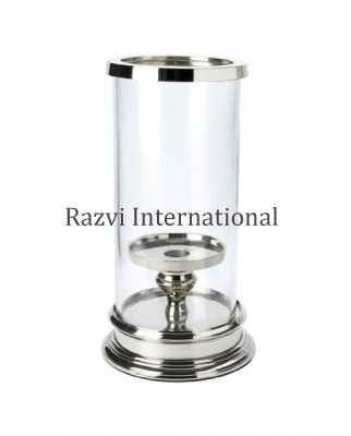 CANDLE HOLDER WITH GLASS
Item Code: A 1365
Finish: Nickel
Material: Aluminium & Glass
Keywords: olejové lampy