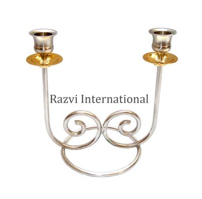 2 CANDLES HOLDER
Item Code: A 1375
Finish: Pewter & Polished
Material: Brass
Keywords: şamdan ve mumluk