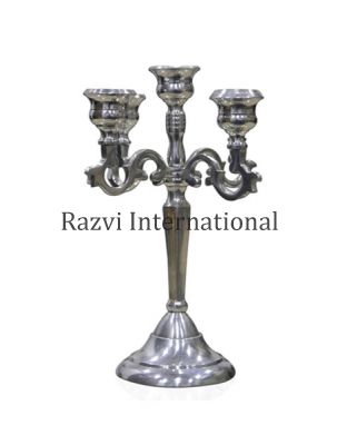 MINI CANDELABRA 
Item Code: A 1414
Finish: Polished
Material: Aluminium
Keywords: METAL CANDELABRA