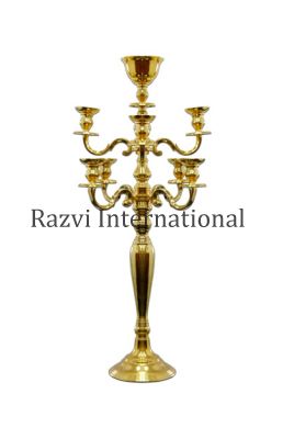 GOLD CANDELABRA WITH BOWL
Item Code: A 1415-2
Finish: Gold
Material: Aluminium
Keywords: candélabre et bougeoir