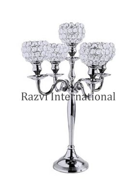 CRYSTAL CANDELABRA :NICKEL
Item Code: A 1429-1
Finish: Nickel
Material: Aluminium
Keywords: INDIAN CANDELABRA