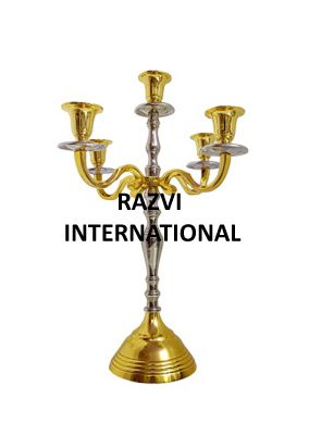 GOLD & SILVER CANDELABRA
Item Code: A 1919
Finish: Gold & Nickel
Material: Aluminium
Keywords: GOLD & SILVER CANDELABRA