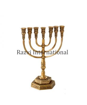 MENORAH
Item Code: A 395
Finish: Antique
Material: Brass
Keywords: MENORAH