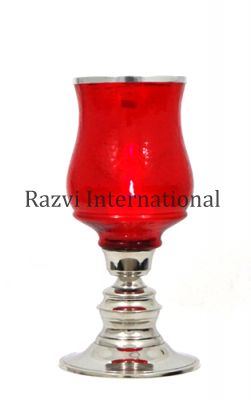 RED GLASS T-LIGHT HOLDER-2
Item Code: A 621-2
Finish: Nickel & Red Glass
Material: Aluminium & Glass
Keywords: кандилабрум және шам ұстағыш