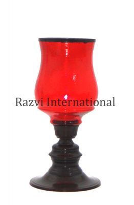 RED GLASS T-LIGHT HOLDER-3
Item Code: A 621-3
Finish: Bronze Powder Coating & Red Glass
Material: Aluminium & Glass
Keywords: шамъдон ва шамъдон