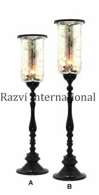 TALL CANDLE HOLDER-2
Item Code: A 629-2 (A,B)
Finish: Bronze & Silver Glass
Material: Aluminium & Glass
Keywords: et candelabrum lucerna possessor