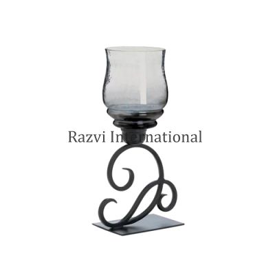 IRON CANDLE HOLDER
Item Code: A 656
Finish: Powder Coating & Luster Glass
Material: Iron & Glass
Keywords: IRON CANDLE HOLDER