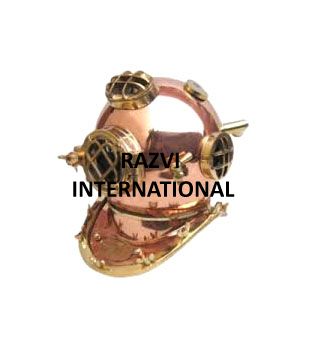 COPPER DIVING HELMET
Item Code: A 912-2
Finish: Polished
Material: Copper & Brass
Keywords: COPPER DIVING HELMET