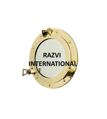 GOLD PORTHOLE MIRROR
Item Code: A 1027-2
Finish: Nickel
Material: Brass & Glass
Keywords: GOLD PORTHOLE MIRROR