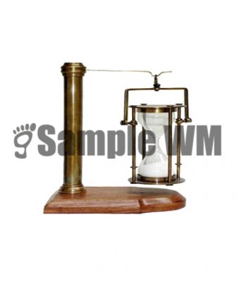 HANGING SAND TIMER 
Item Code: A 1129
Finish: Antique
Material: Brass & Wood
Keywords: SAND TIMER