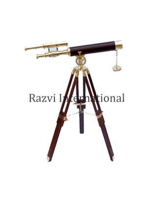 BRASS TELESCOPE WITH STAND
Item Code: A 1345
Finish: Polished
Material: Brass & Wood
Keywords: BRASS TELESCOPE WITH STAND