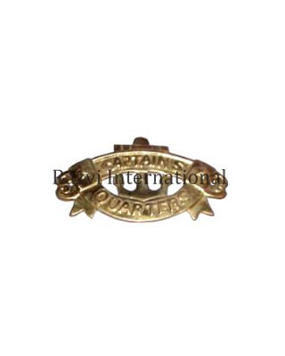 WALL SIGN CAPTAINS QUARTERS
Item Code: A 908
Finish: Antique
Material: Brass
Keywords: WALL SIGN CAPTAINS QUARTERS