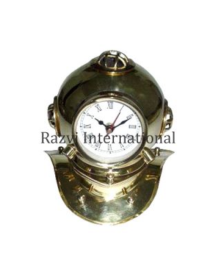 DIVING HELMET CLOCK
Item Code: A 912
Finish: Polished
Material: Brass & Glass
Keywords: DIVING HELMET CLOCK