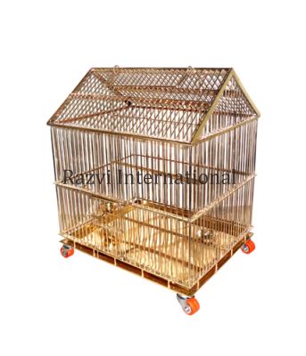 HUT BIRD CAGE
Item Code: A 463
Finish: Polished
Material: Brass
Keywords: HUT BIRD CAGE
