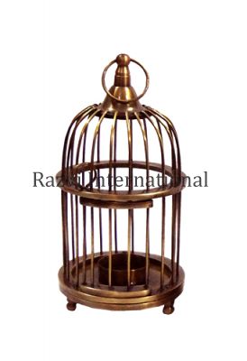 BRASS T-LIGHT CAGE 
Item Code: A 468-A
Finish: Antique
Material: Brass
Keywords: BRASS T-LIGHT CAGE