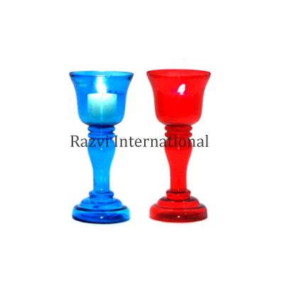 GLASS INDIA / CANDLESTICK
Item Code: A 609
Finish: Turquoise & Red
Material: Glass
Keywords: GLASS INDIA / CANDLESTICK