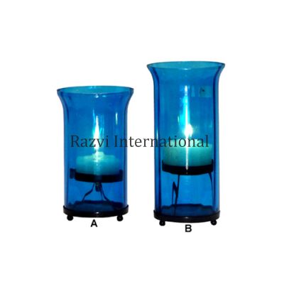 TURQUOISE GLASS CANDLE HOLDER
Item Code: A 615-1
Finish: Turquoise
Material: Iron & Glass
Keywords: TURQUOISE GLASS CANDLE HOLDER