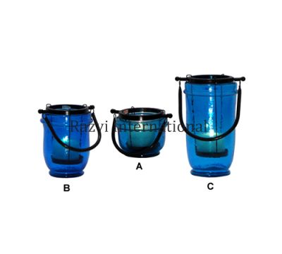 HURRICANE WITH HANDLE-1
Item Code: A 641-1
Finish: Turquoise
Material: Iron & Glass
Keywords: HURRICANE WITH HANDLE-1