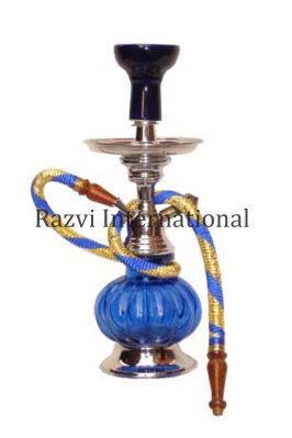 SMALL HOOKAH
Item Code: RH 124
Finish: Nickel & Indigo
Material: Glass & Iron
Keywords: SMALL HOOKAH