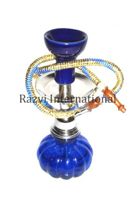 MINI HOOKAH
Item Code: RH 67
Finish: Nickel & Indigo
Material: Glass & Iron
Keywords: MINI HOOKAH