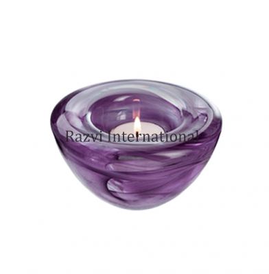 GLASS TEALIGHT 
Item Code: RP 289
Finish: Purple Color
Material: Glass
Keywords: GLASS TEALIGHT