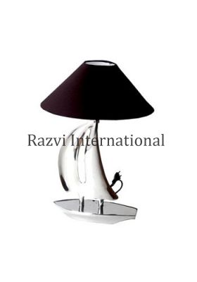 SHIP TABLE LAMP
Item Code: RH 163
Finish: Nickel
Material: Aluminium & Fabric
Keywords: SHIP TABLE LAMP
