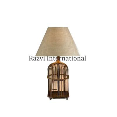 BIRD CAGE TABLE LAMP
Item Code: RH 164
Finish: Antique
Material: Iron & Fabric
Keywords: BIRD CAGE TABLE LAMP