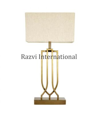 GOLD TABLE LAMP
Item Code: RH 203
Finish: Gold Antique
Material: Stainless Steel & Fabric
Keywords: GOLD TABLE LAMP