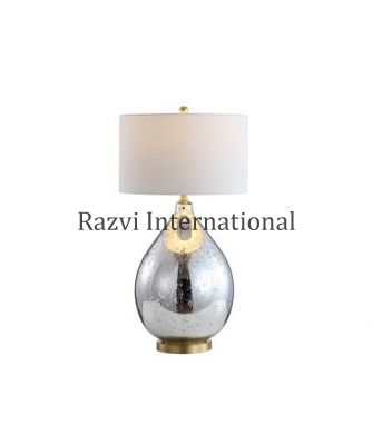 SILVER TABLE LAMP
Item Code: RH 227
Finish: Silver Antique
Material: Glass,Aluminium & Fabric
Keywords: SILVER TABLE LAMP