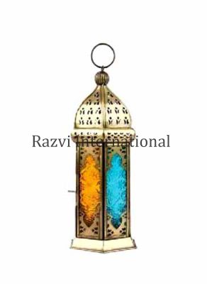 HEXAGONAL LANTERN
Item Code: A 1162
Finish: Antique & Multi Color Glass
Material: Iron & Glass
Keywords: HEXAGONAL LANTERN