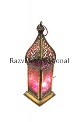 SQUARE LANTERN
Item Code: A 793
Finish: Brass Antique & Red Glass 
Material: Iron & Glass

Keywords: SQUARE LANTERN