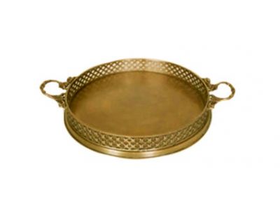 ROUND TRAY
Item Code: SR 639
Finish: Antique
Material: Brass
Keywords: ROUND TRAY