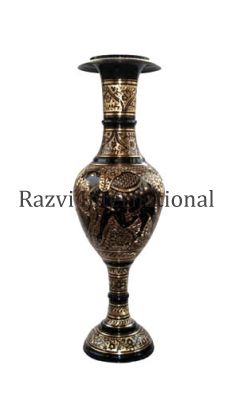 BIG SIZE VASE
Item Code: A 1335
Finish: Antique With Engraving
Material: Brass 
Keywords: BIG SIZE VASE