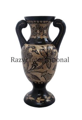 VASE WITH HANDLES
Item Code: A 1393
Finish: Black Antique & Engraved
Material: Brass
Keywords: UAE