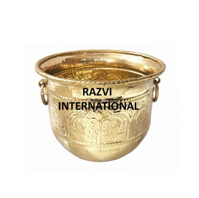 HANDMADE PLANTER
Item Code: A 1825
Finish: Polished
Material: Brass
Keywords: HANDMADE PLANTER