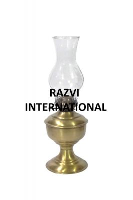 OIL LAMP
Item Code: A 195-1
Finish: Antique
Material: Brass & Glass  
Keywords: OIL LAMP