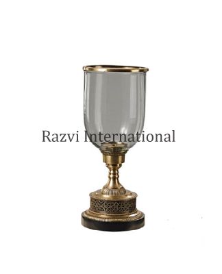 ANTIQUE CANDLE HOLDER
Item Code: A 522
Finish: Antique
Material: Brass & Glass
Keywords: ANTIQUE CANDLE HOLDER