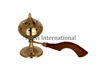 INCENSE BURNER
Item Code: CP 480
Finish: Polished
Material: Brass & Wood
Keywords: INCENSE BURNER