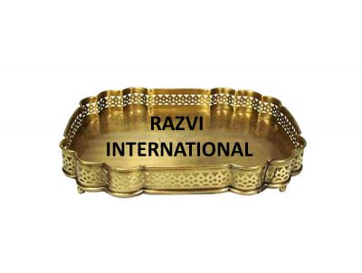 RECTANGULAR TRAY
Item Code: SR 2492
Finish: Antique
Material: Brass
Keywords: RECTANGULAR TRAY