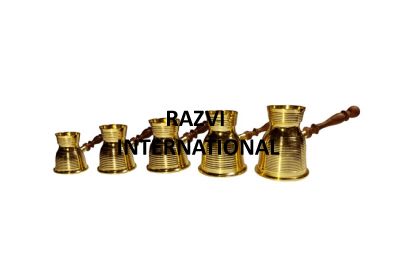 TURKISH COFFEE POTS
Item Code: SR 273
Finish: Polished
Material: Brass
Keywords: TURKISH COFFEE POTS