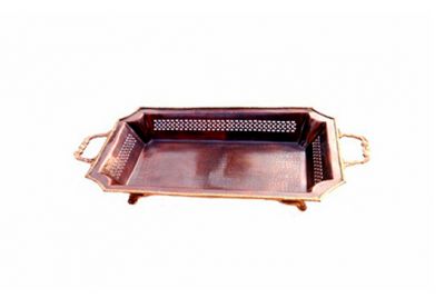 JAALI TRAY 
Item Code: SR 632
Finish: Antique
Material: Brass
Keywords: JAALI TRAY
