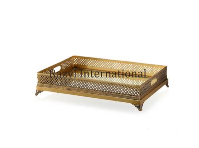 CLASSIC TRAY
Item Code: SR 64
Finish: Antique
Material: Brass & Glass
Keywords: CLASSIC TRAY