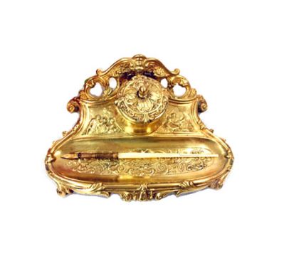 PEN HOLDER
Item Code: SR 667
Finish: Antique
Material: Brass
Keywords: PEN HOLDER