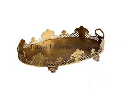 OVAL SERVING TRAY
Item Code: SR 83
Finish: Antique
Material: Brass
Keywords: OVAL SERVING TRAY
