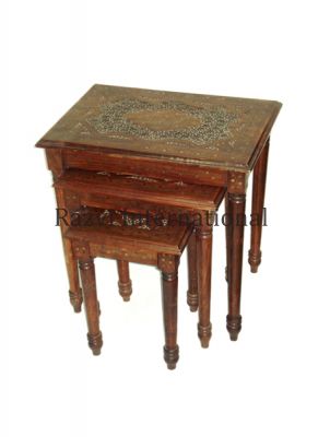 ARABIAN NESTING TABLES
Item Code: RF 143
Finish: Polished
Material: Wood
Keywords: ARABIAN NESTING TABLES